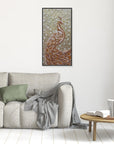 The Golden Peacock Original Painting